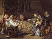 Jean Baptiste Greuze The benefactress France oil painting artist